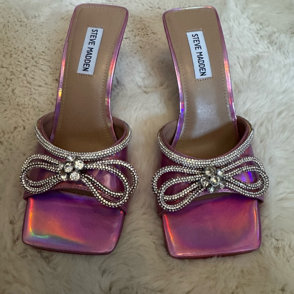 Steve Madden Iridescent Pink Heels